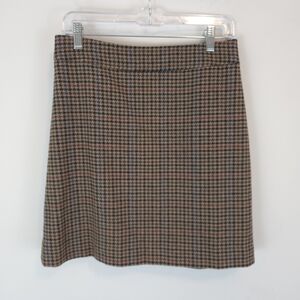 J. Crew Factory Women's Wool-Blend Mini Skirt In Houndstooth